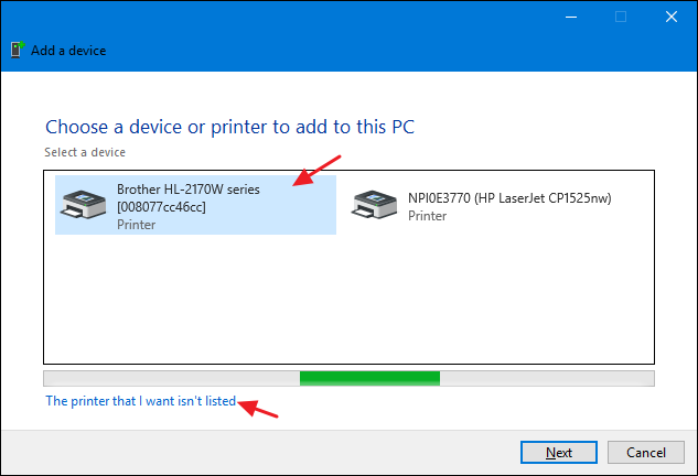 Выбор принтера для установки