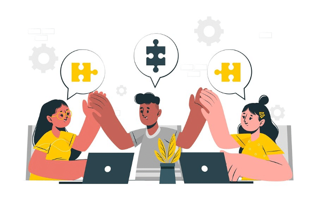 Изображение: команда обсуждает архитектуру мобильного приложения