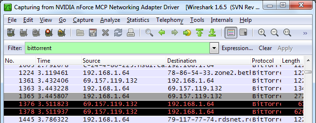 Обнаружение сетевых злоупотреблений в Wireshark