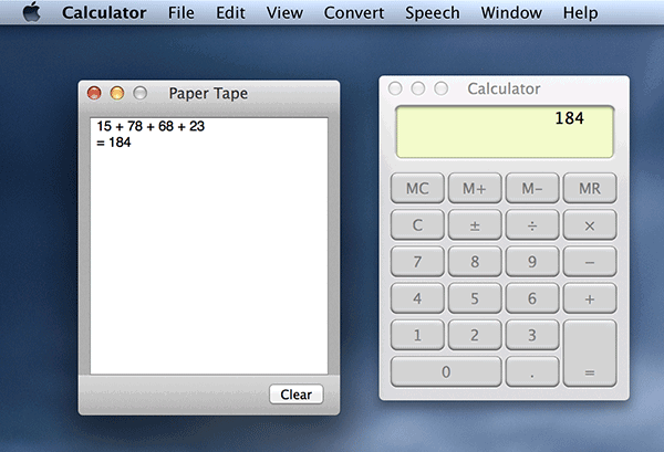 Введите выражение — оно появится в бумажной ленте.