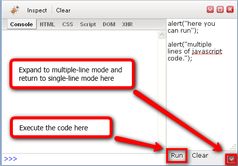 Firebug Lite в Safari, консоль и инспектор элементов