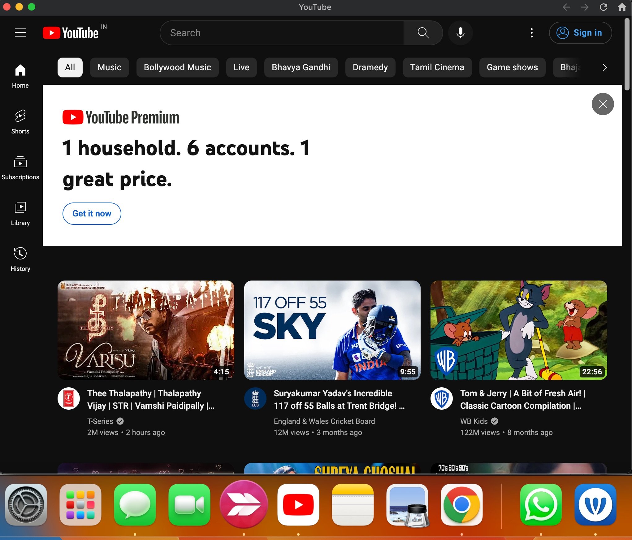 YouTube come applicazione nativa su macOS