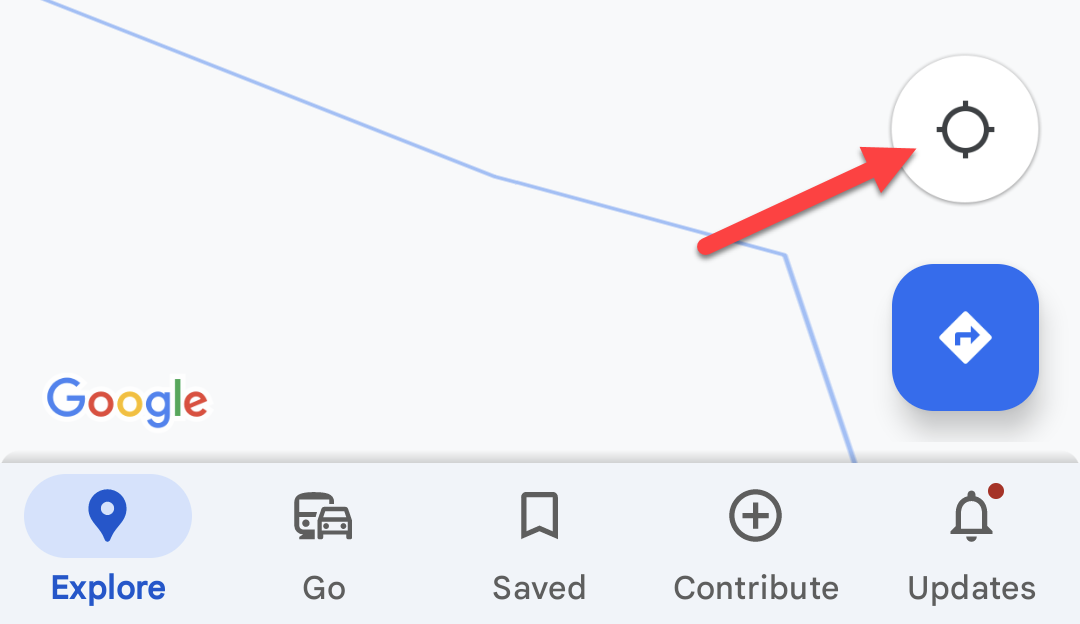 Нажмите на иконку местоположения.