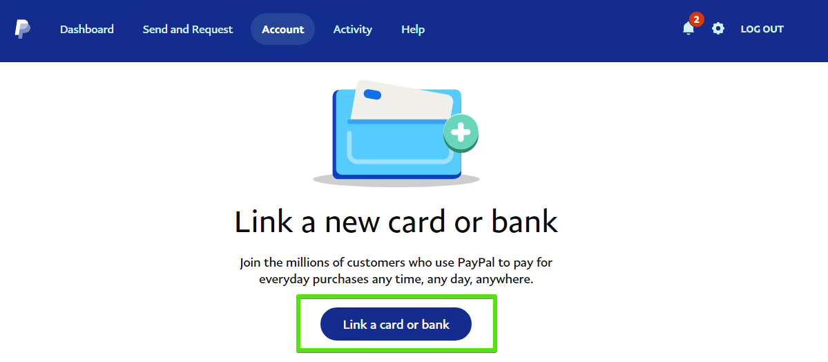 Aggiungi conto bancario a PayPal