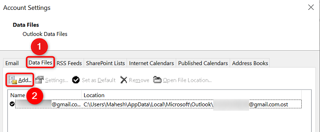 Выберите «Добавить».