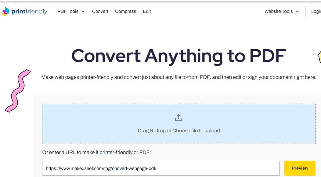 Инструмент PrintFriendly