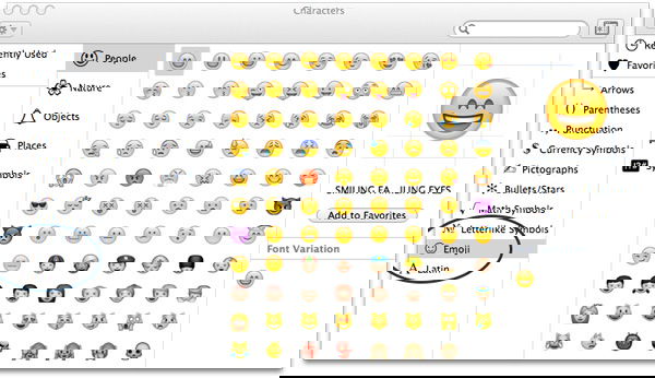 Emoticons em nomes de ficheiros no macOS