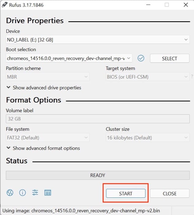 готовый загрузочный USB для Chrome OS Flex