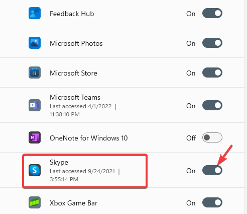 Разрешение доступа к камере для конкретного приложения