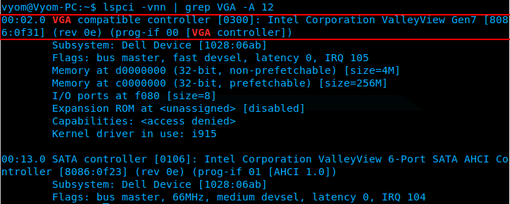 Как узнать модель и драйвер видеокарты в Linux