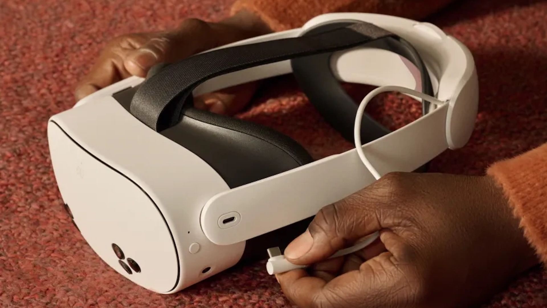 Meta Quest 3S с elite ремешком.