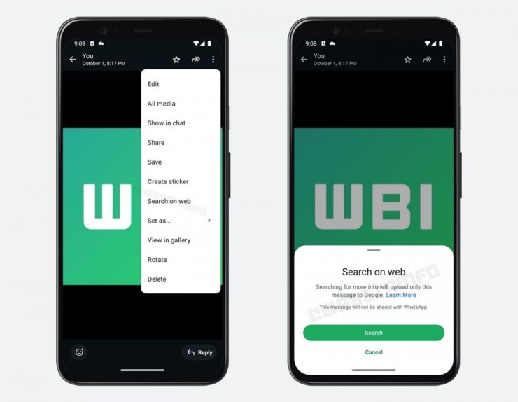 WhatsAppで画像を逆検索する方法と確認手順