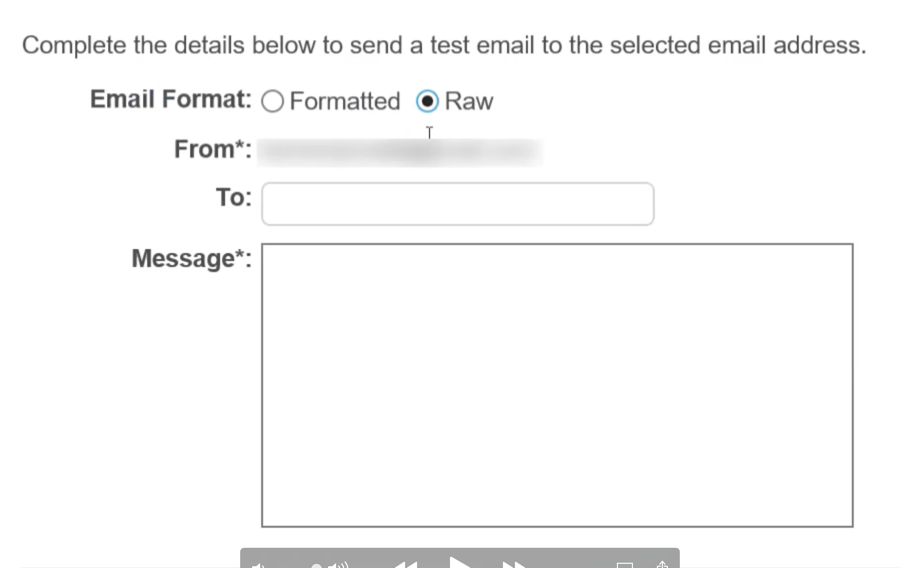 Интерфейс отправки необработанного (raw) письма без поля Subject