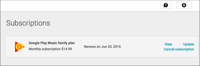 Отмена подписки на сайте Google Play