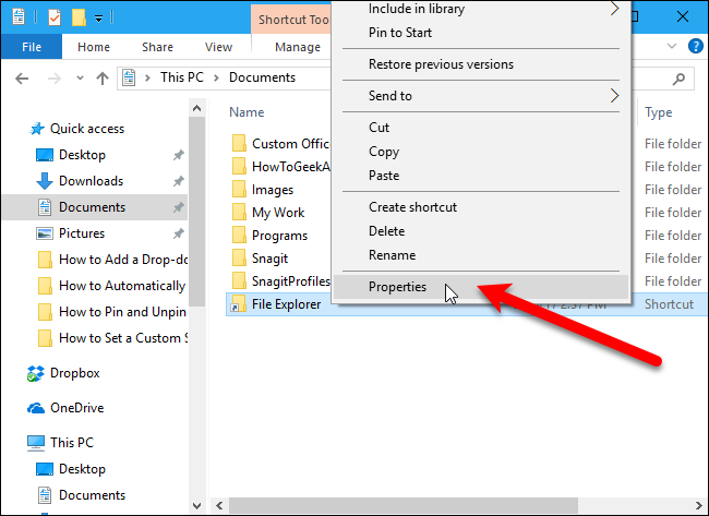03_selecting_properties_for_shortcut