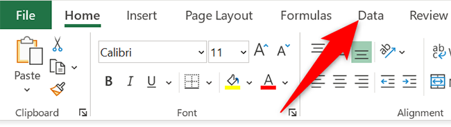 Щелкните вкладку