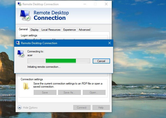 Подключение через Remote Desktop к удалённому компьютеру