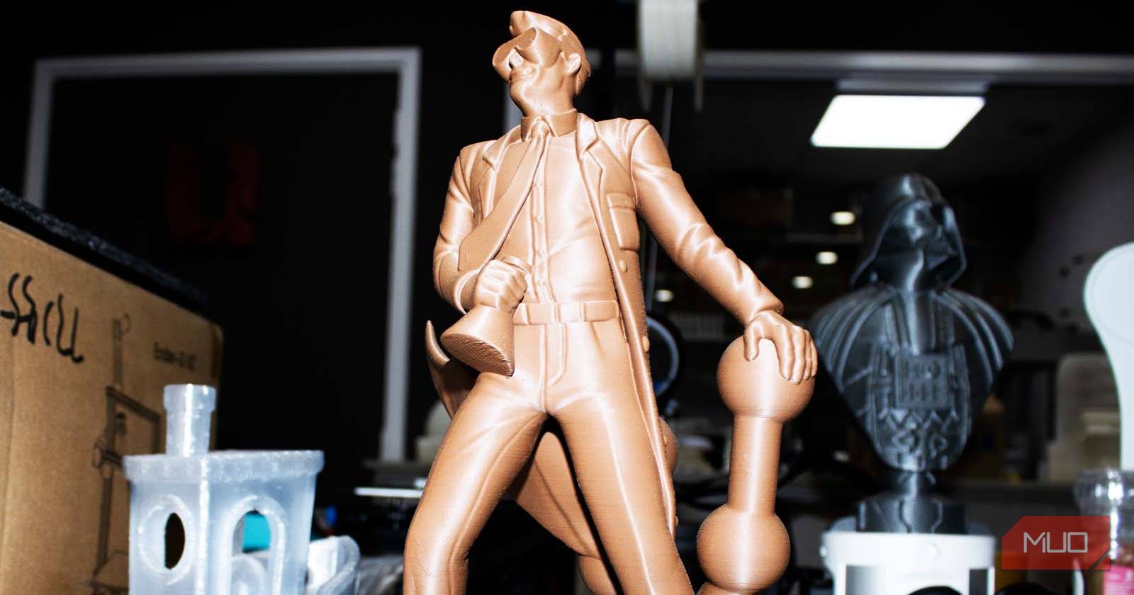 3D model printed using a resin 3D printer