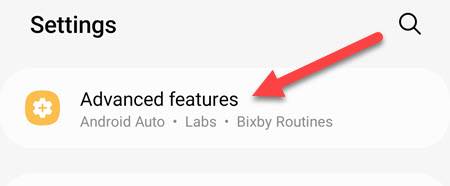 Перейдите в «Дополнительные функции».