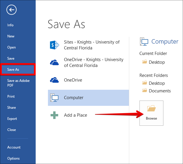 Скриншот: диалог «Сохранить как» в Windows