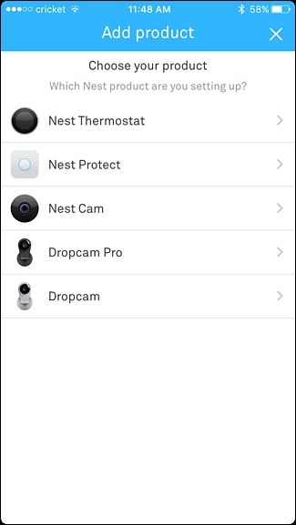 Сканирование QR‑кода на корпусе Nest Cam