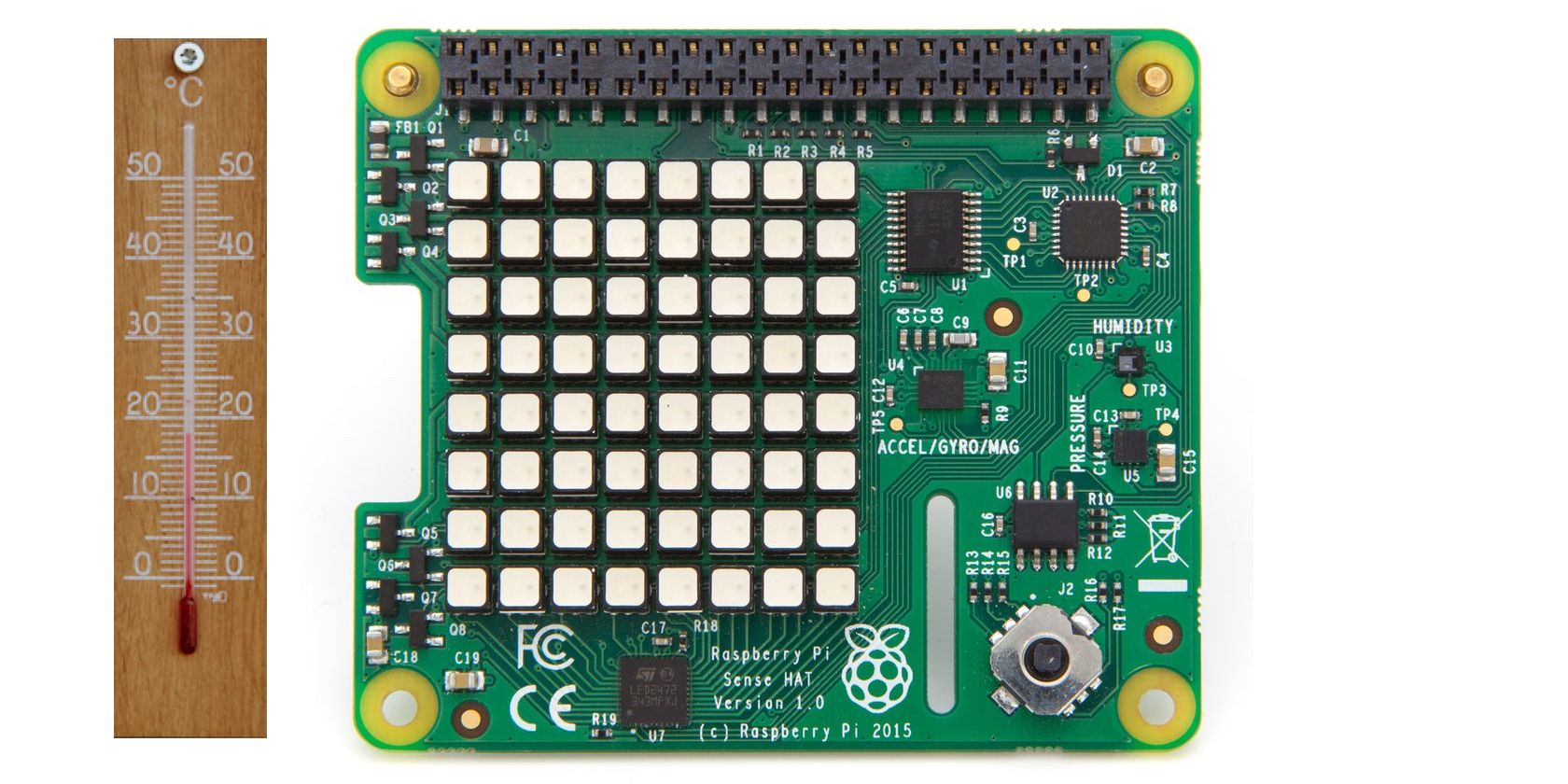 Температура с Raspberry Pi и Sense HAT