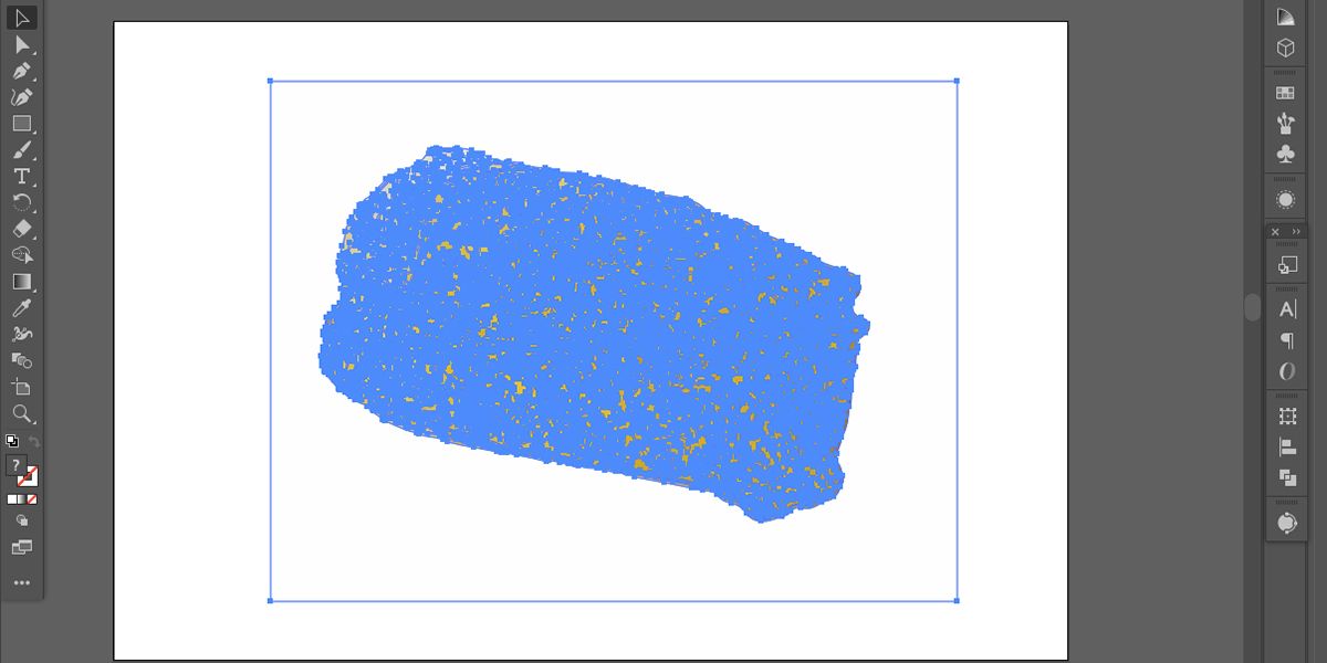 Синие пути выделены в Illustrator.