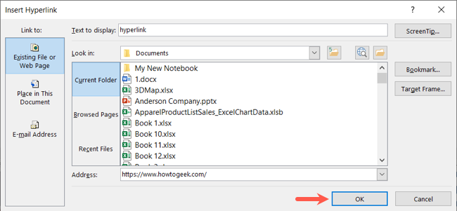 Кнопка «ОК»