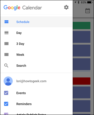 Интерфейс приложения Google Calendar с видом месяца