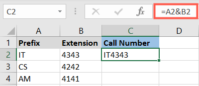 Объединённые ячейки с помощью амперсанда