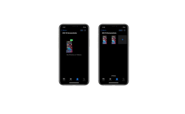 iOS 15: Screenshots per Drag & Drop verschieben