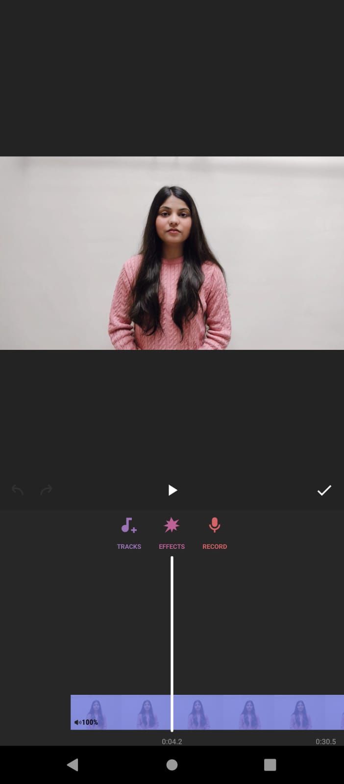 Добавление аудио дорожек в проект InShot