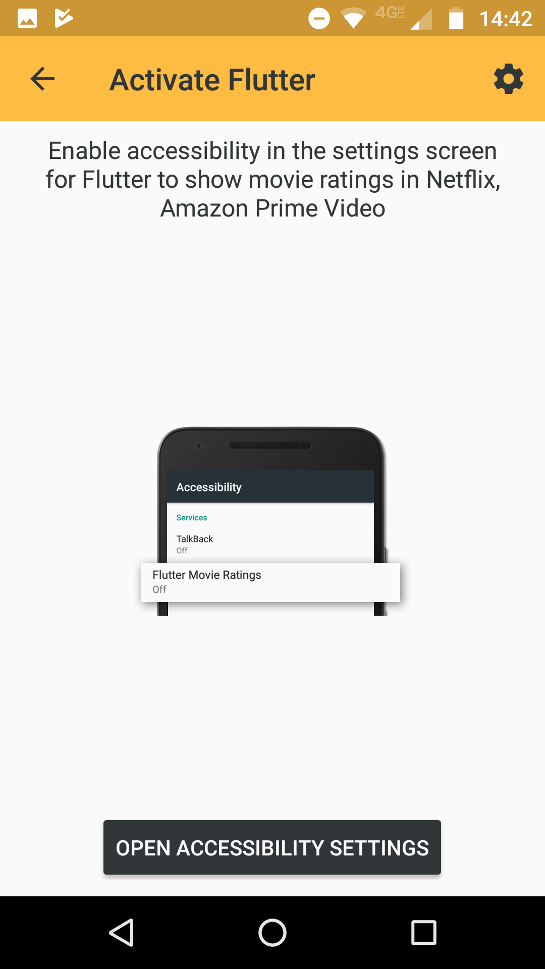 Пример: рейтинг IMDb отображается поверх приложения Netflix
