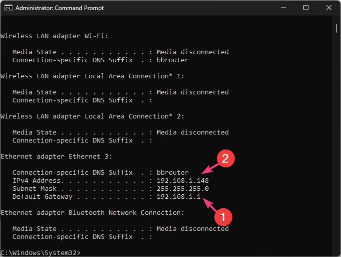 cmd_ipconfig - Fix the Error Code 502 on Epic Games