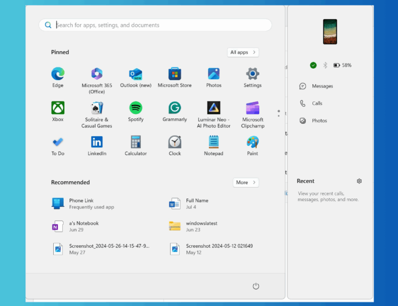 Windows 11 Start Menu Before Redesign