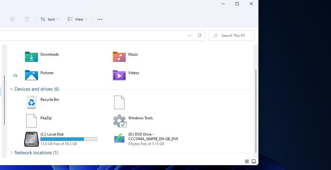 Иконка локального диска