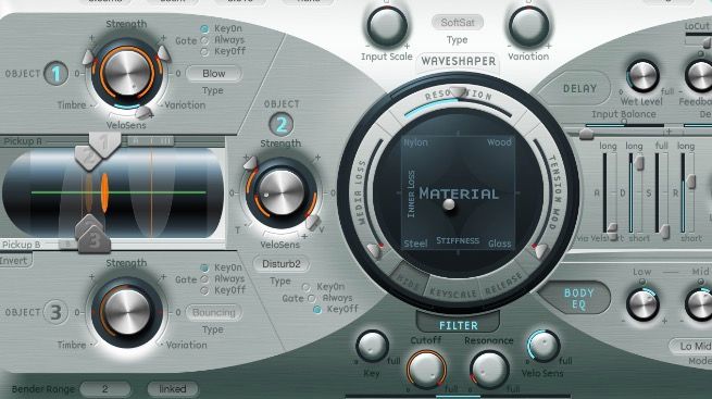 Раздел Object и Material в Sculpture, объекты и их положение