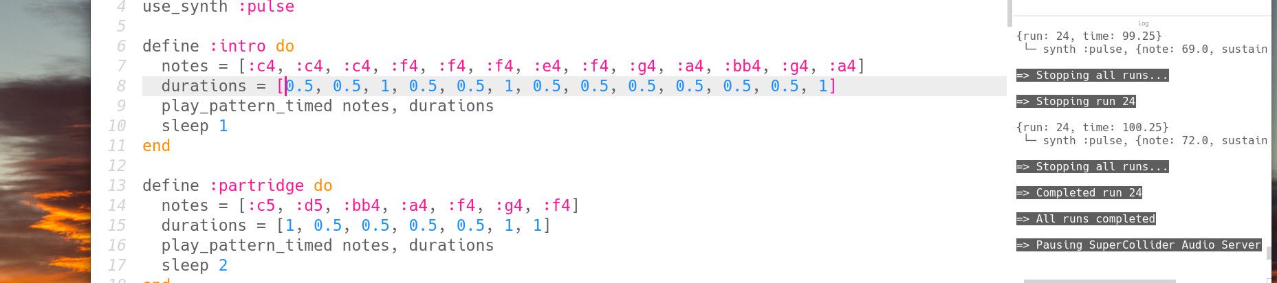 создание музыки в sonic pi