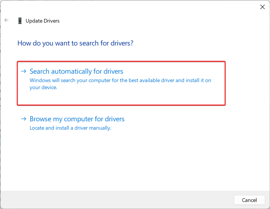 Поиск драйверов автоматически