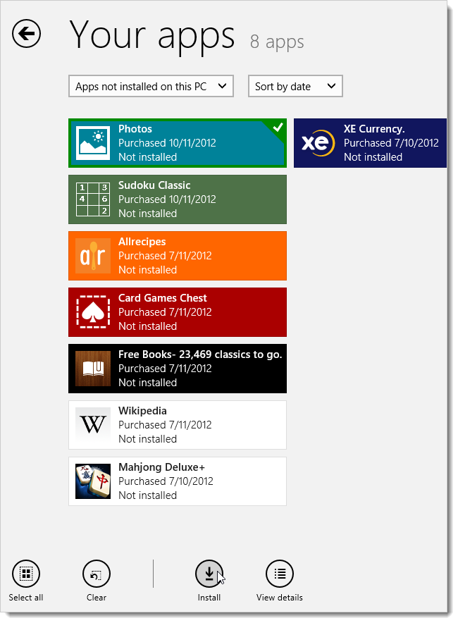 Кнопка установки приложения в Магазине
