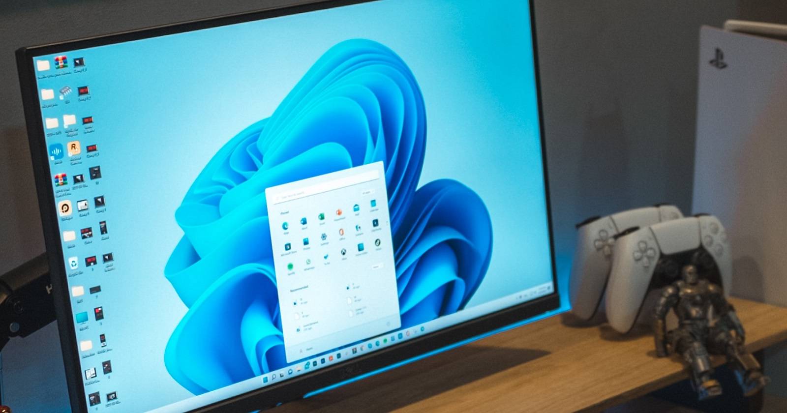 A Windows 11 PC placed on a table