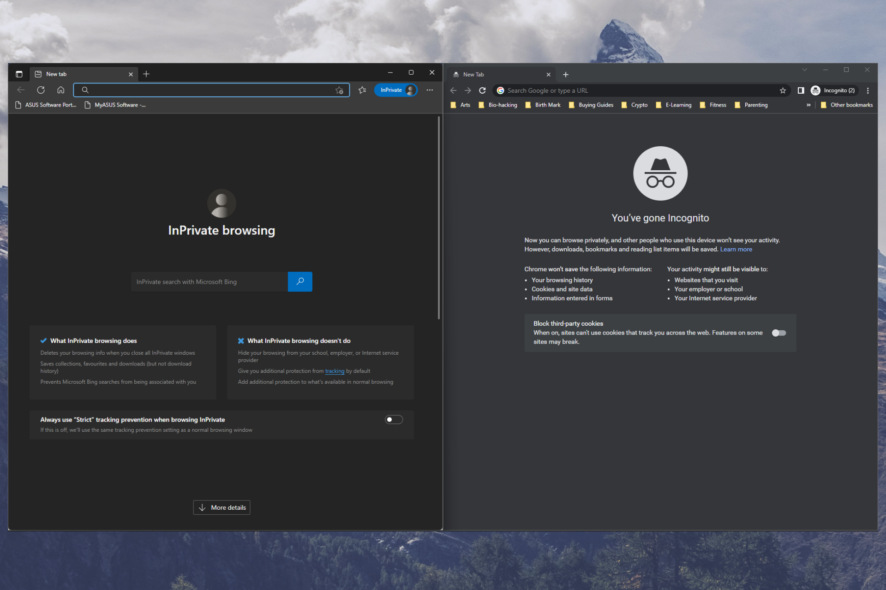 Как включить приватный режим в браузерах Windows 10