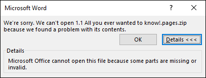 Скриншот интерфейса Pages с документом