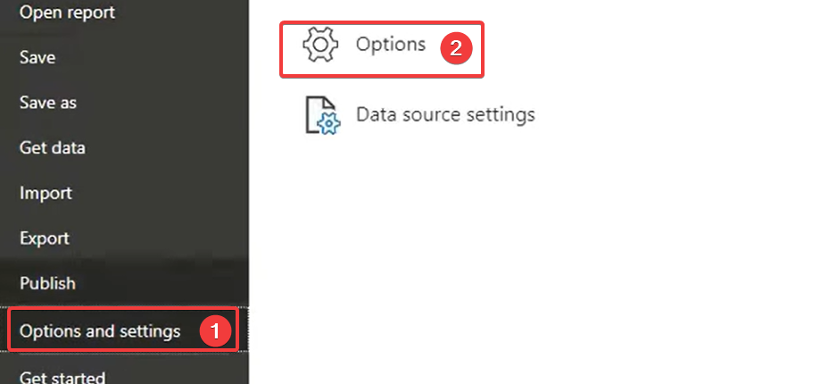 Параметры и настройки Power BI