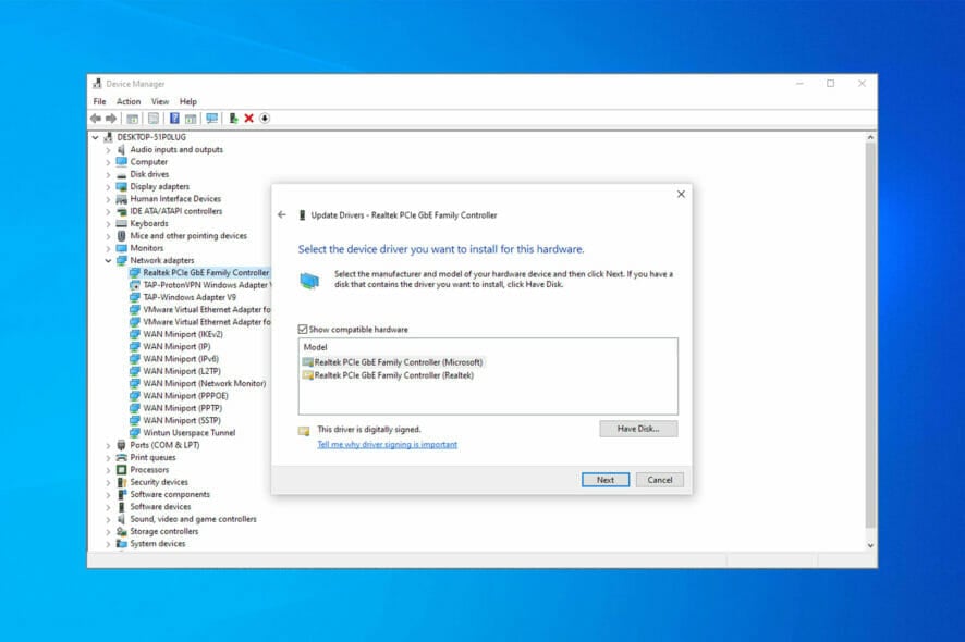 Установка Microsoft Teredo в Windows 10