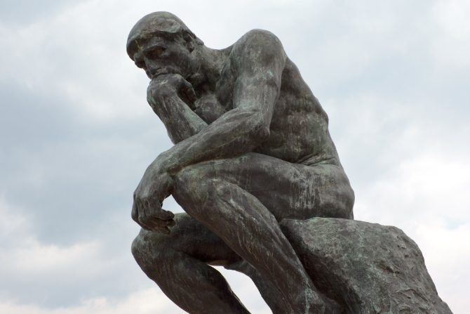 The Thinker statue