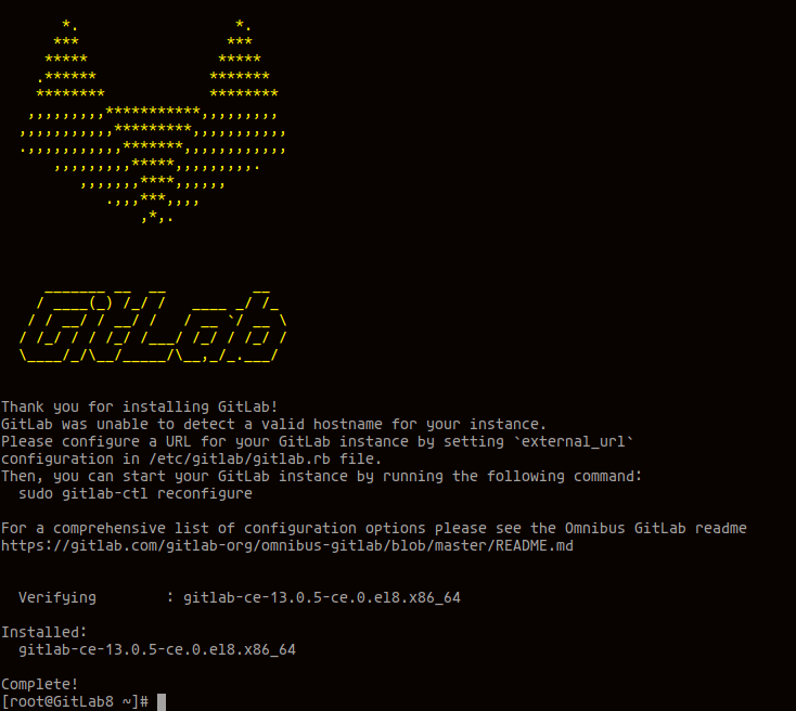 Установка GitLab CE на CentOS 8