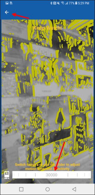 Окно с живой трансляцией приложения Haven