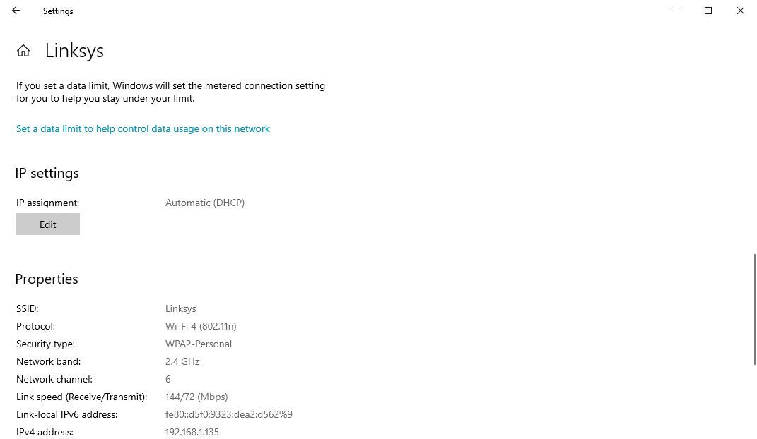 Настройки сети в Windows