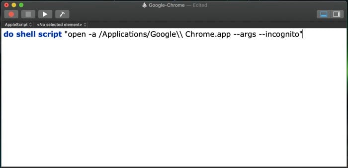Сценарий для запуска Chrome в приватном режиме на Mac